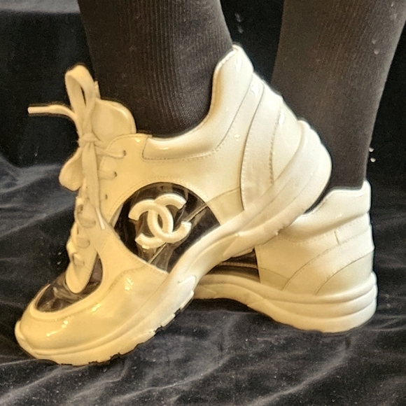 Closet Closing FINAL CHANEL CLEAR SNEAKERS - Picture 15 of 16